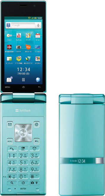 007SH SoftBank 折りたたみスマホタッチパネルAndroid2.3スマートフォン/携帯電話