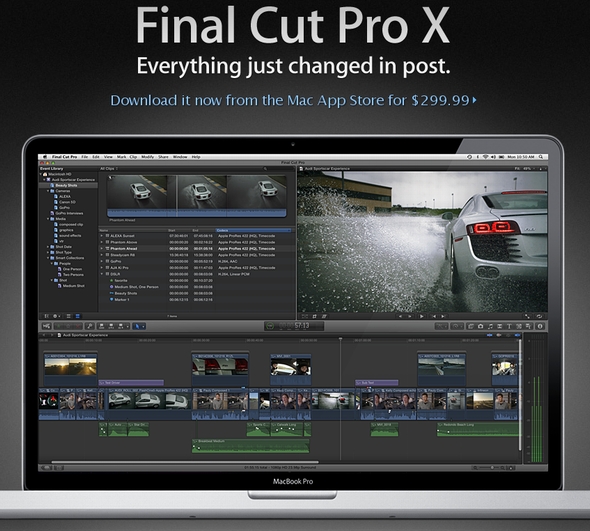 Apple、動画編集ソフト「Final Cut Pro X」をMac App Storeで発売 