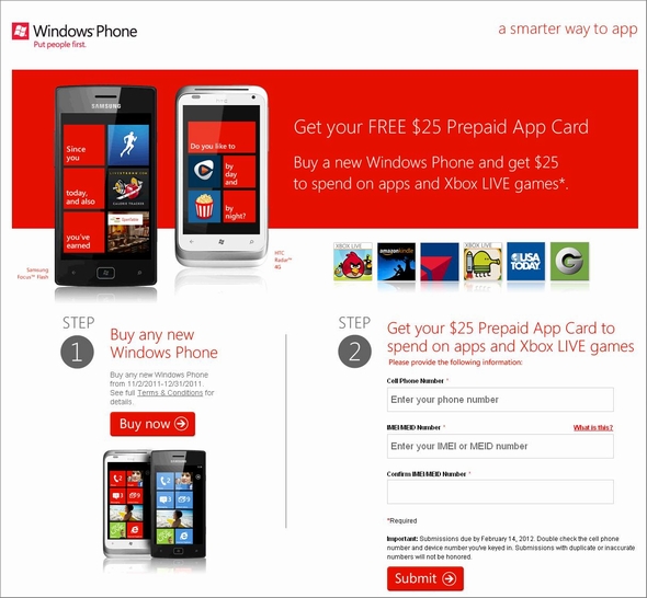 Microsoft 米国でwindows Phone購入者に25ドルプレゼントのキャンペーン Itmedia News