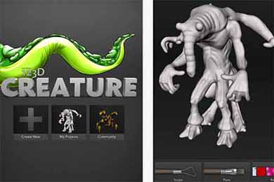 Ipadで本格3dキャラを作れるアプリ 123d Creature Itmedia News