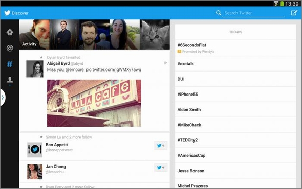 Android版twitterがタブレット対応 2画面表示も可能に Itmedia News
