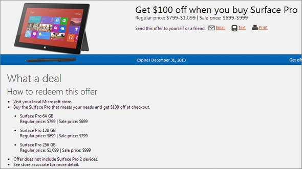 Microsoft Surface Pro を米国でさらに100ドル値下げ Itmedia News