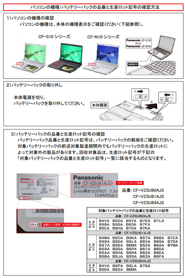 Let'snote」バッテリーパックが発火のおそれ 4万個回収 - ITmedia NEWS