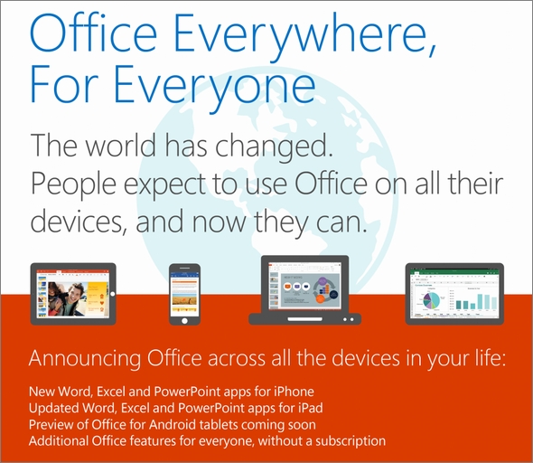 Microsoft Officeのipad Iphone Android版の編集機能が無料 Office 365縛りなし に Itmedia News