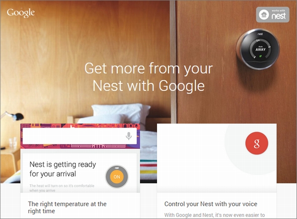 Google Nowとnestの連係で音声命令や 帰宅時間を予測して室温設定 が可能に Itmedia News
