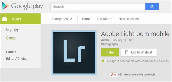 Adobe Android版 Lightroom 公開 タブレット対応はまだ Itmedia News