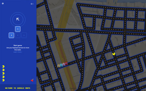 Googleマップにパックマン 地図がそのままゲーム画面に Ingressもパックマン化 Itmedia News