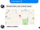 Facebook、メッセンジャーアプリに現在地や目的地の地図を（自分の意志で）送信する機能追加