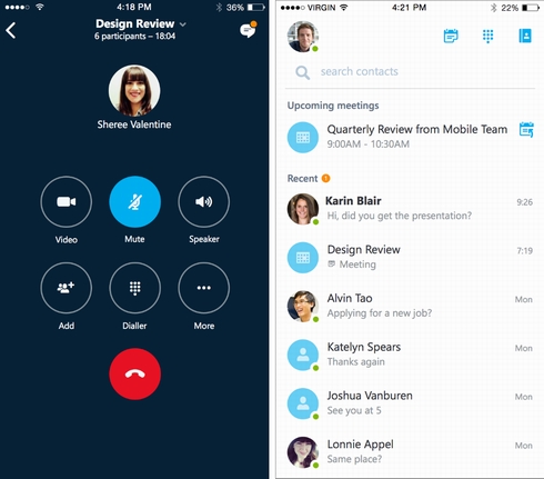 Skype For Business のiosアプリが正式版に Android版も年内公開予定 Itmedia News