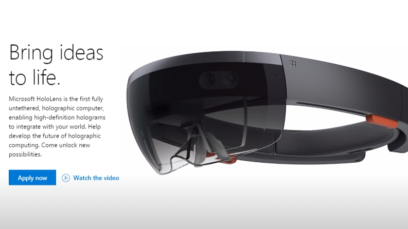 Microsoftの「HoloLens」は完全無線でバッテリー持続は約5.5時間 