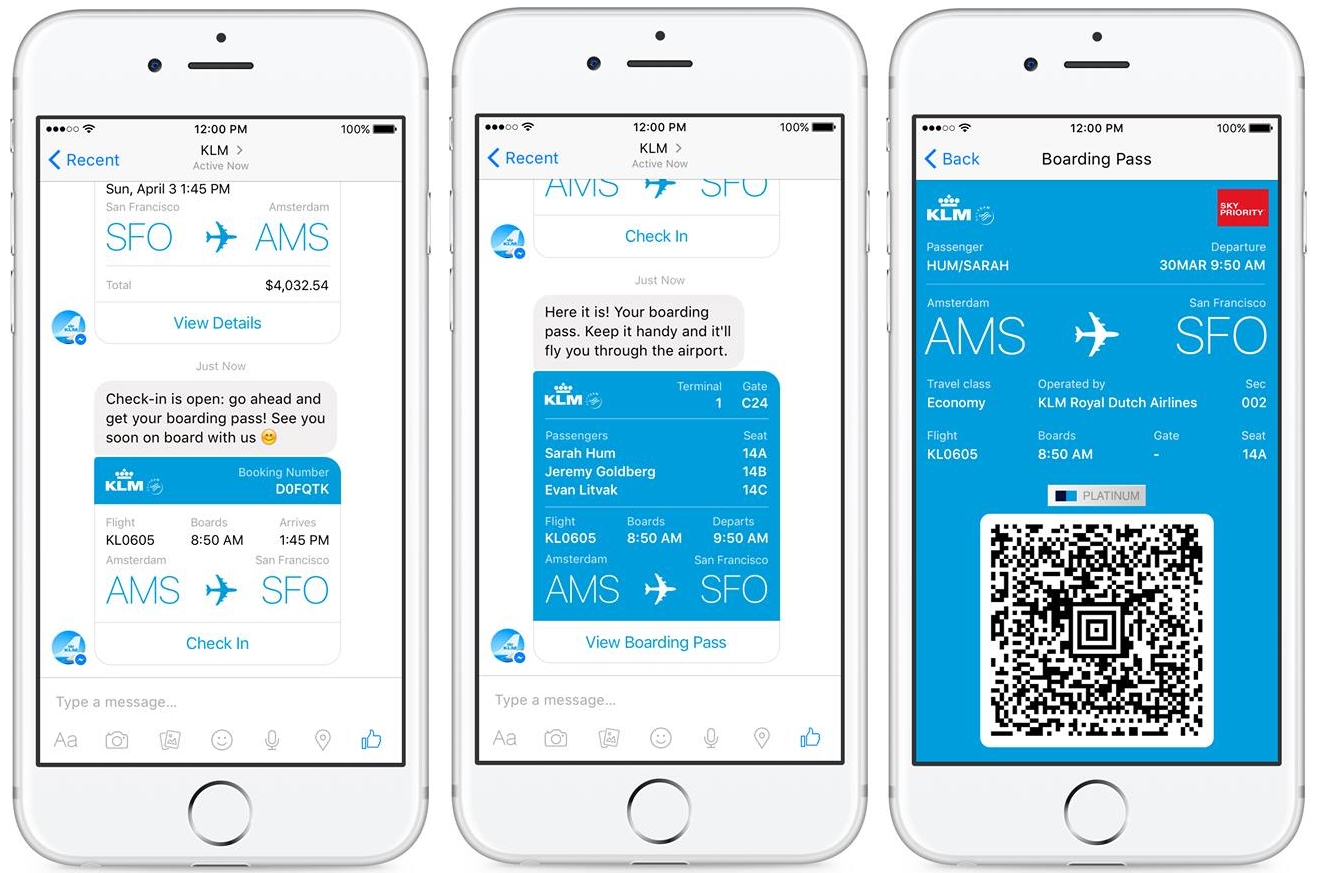 Facebookメッセンジャー初のボットはklmの旅客アシスタント Itmedia News