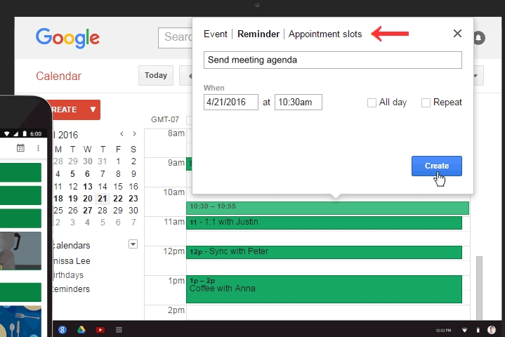 Googleのリマインダーがweb版カレンダーでも操作可能に Itmedia News