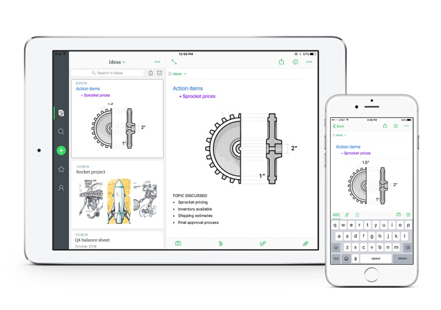 Evernote Iosアプリのアップデートでuiをシンプルに Itmedia News