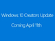 Windows 10の「Creators Update」は4月11日配信スタート