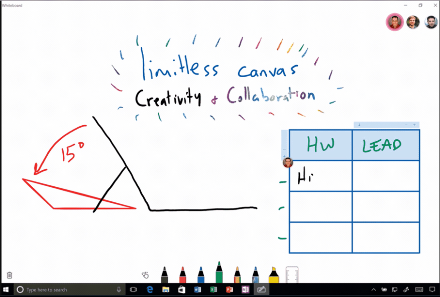 「Microsoft Whiteboard」はWindows 10端末で使える手描きコラボアプリ ITmedia NEWS