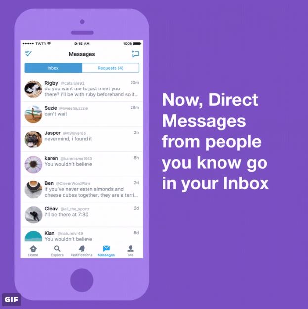 Twitter、DMに“仕分け機能” フォローの有無で「受信箱」分ける - ITmedia NEWS
