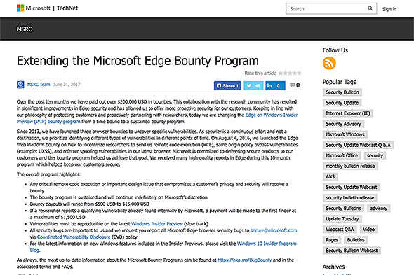 Edge on Windows Insider PreviewiWIPjoEeBvO