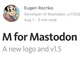 マはマストドンのマ　新しいロゴとバージョン1.5についてオイゲンさん語る