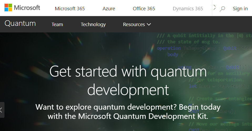 Microsoft、量子コンピュータ向け開発キット「Quantum Development Kit」プレビュー公開 (l_yu ...