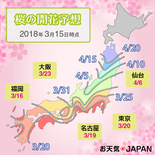 Aiが桜の開花予想 全国1000カ所で 気象情報サイトが無料公開 Itmedia News