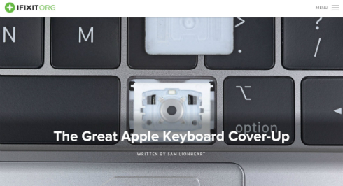 新 Macbook Pro のキーボードのバタフライはシリコン包み Ifixit Itmedia News