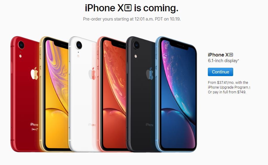 Appleが「iPhone XR」発表 「Product Red」含む6色展開 - ITmedia NEWS