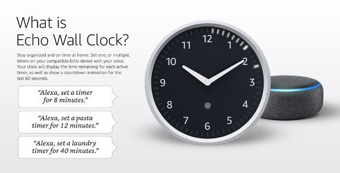 Alexaのタイマーの残り時間をledで表示する掛け時計 Echo Wall Clock 米国で発売 Itmedia News