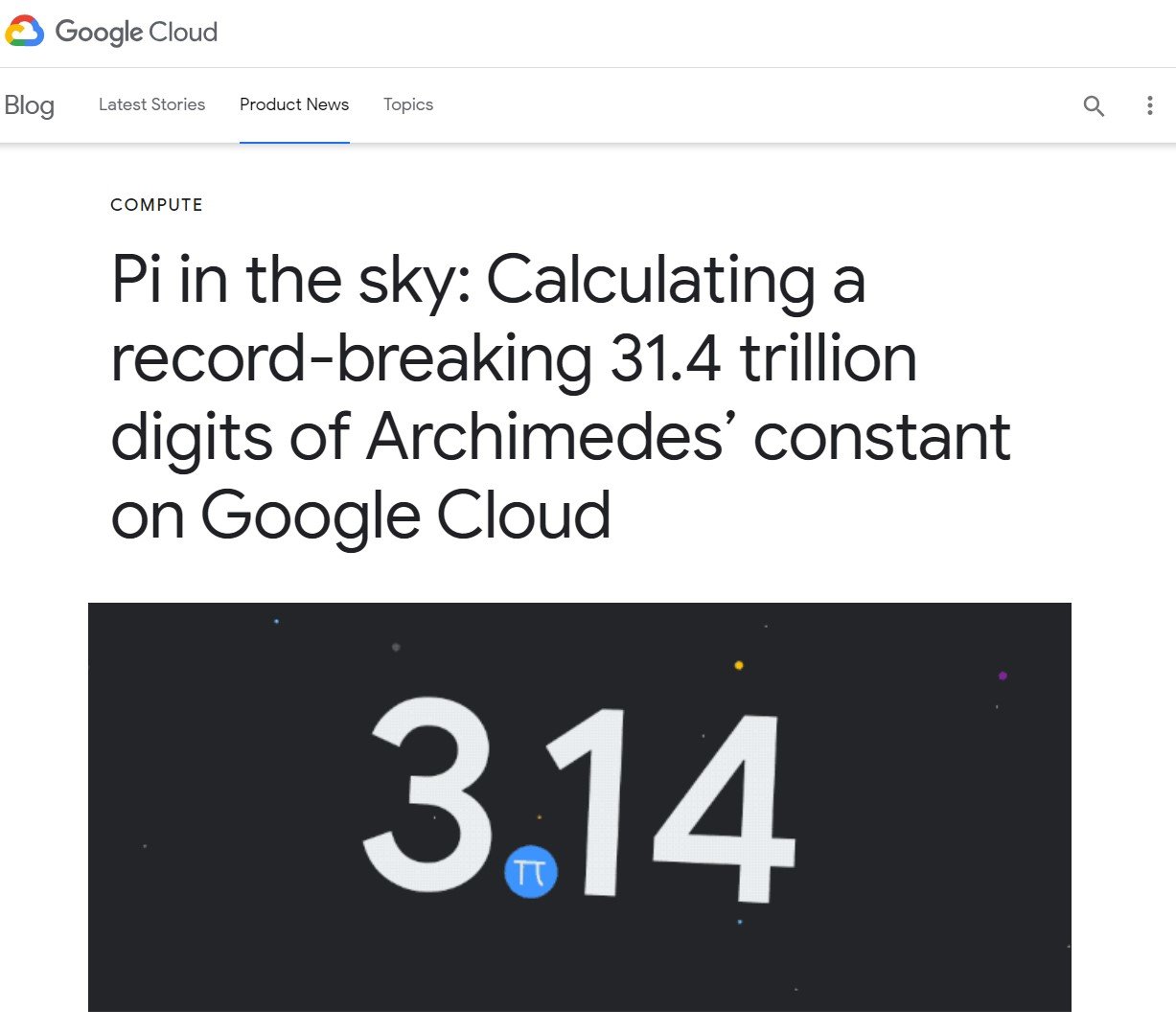 Google 円周率計算31兆桁達成 世界記録更新 Itmedia News