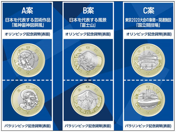 五輪記念の500円硬貨、Twitter投票などでデザイン決定 財務省が初の