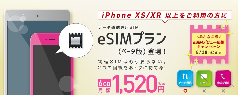 Iij 国内初のesim対応データ通信サービス 6gbで月額15円 18日から Itmedia News