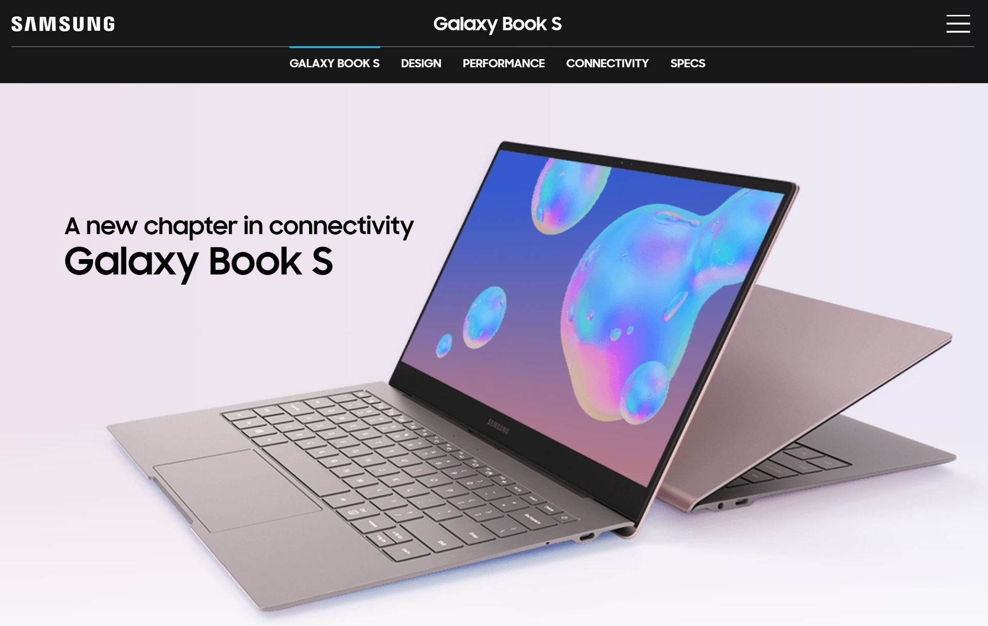 Samsung 23時間持続で1キロ切るノートpc Galaxy Book S を9月発売 Itmedia News