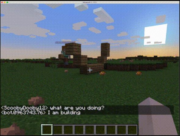 Facebook Minecraft 内で活動するaiアシスタントを開発中