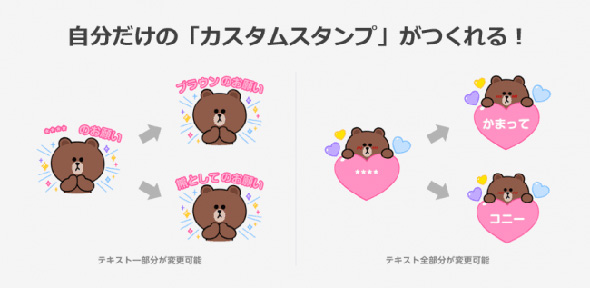 文字変えられる Lineカスタムスタンプ ユーザーも作成可能に