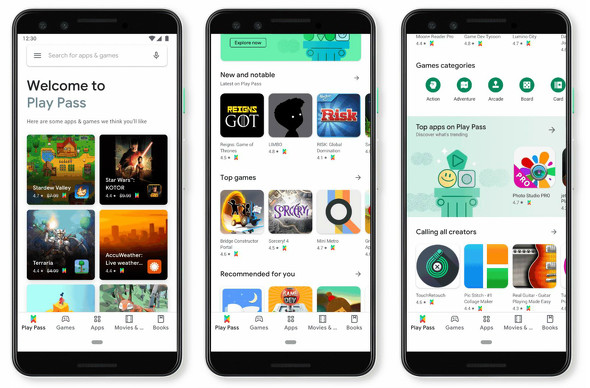 Google Playストア ゲームとアプリのサブスク Play Pass を月額4 99ドルで開始 Itmedia News