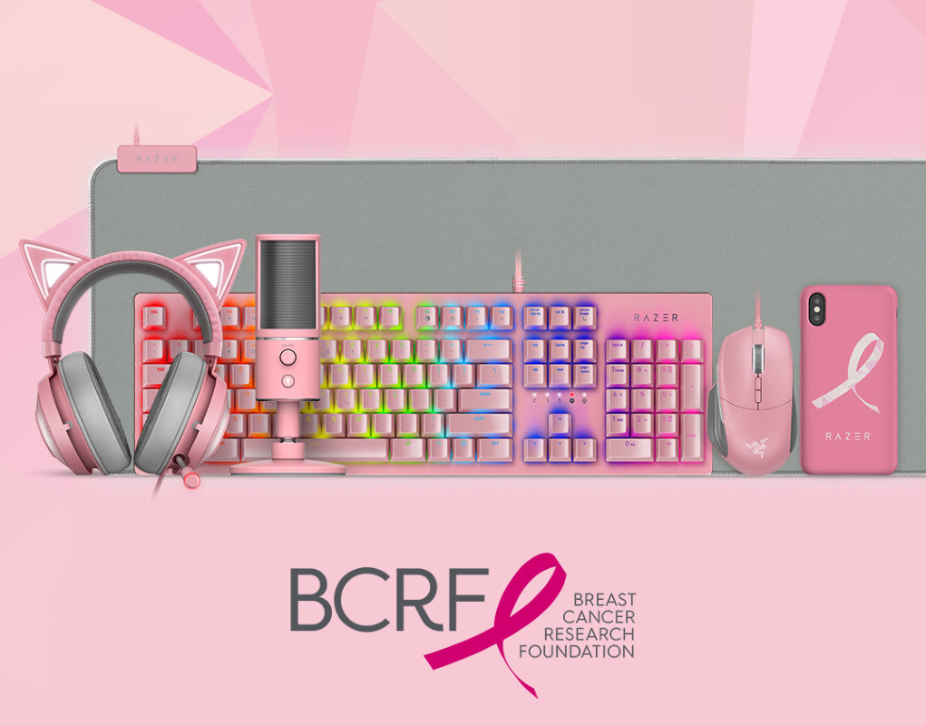 Razer、「乳がん月間」で関連財団支援キャンペーン 限定でピンクの