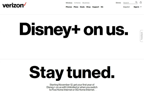 Disneyの定額動画配信サービス Disney Verizonの一部ユーザーは1年無料に Itmedia News