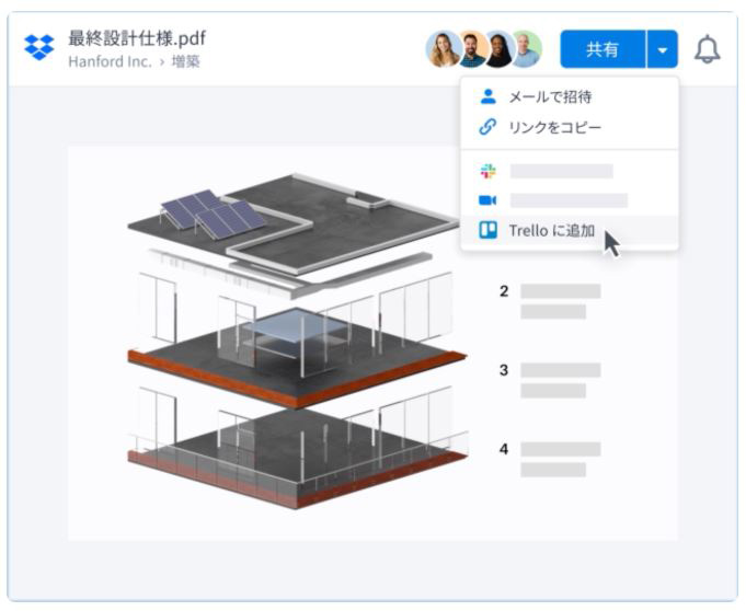 Dropbox プロジェクト管理ツール Trello と連携 アプリを切り替えずファイル追加 Itmedia News