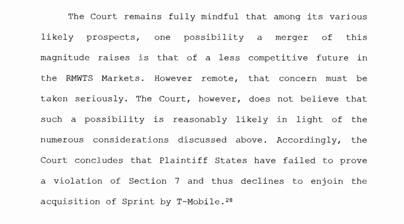  T-MobileとSprintが合併を正式に中止