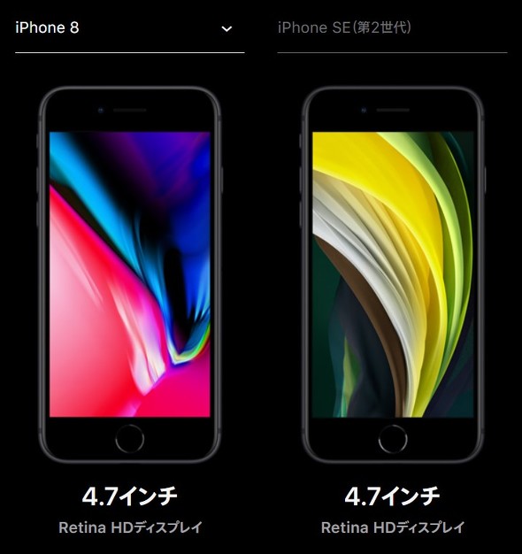 新 Iphone Se は歴代最安 旧seやiphone 8との違いは 比較まとめ 1 3 ページ Itmedia News
