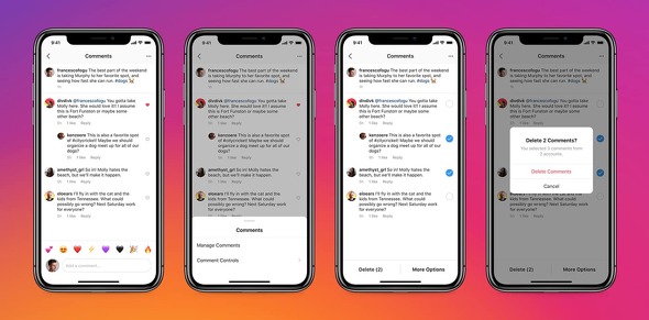 Instagram いじめ対策でコメントの一括削除やタグ付けブロック機能追加 Itmedia News