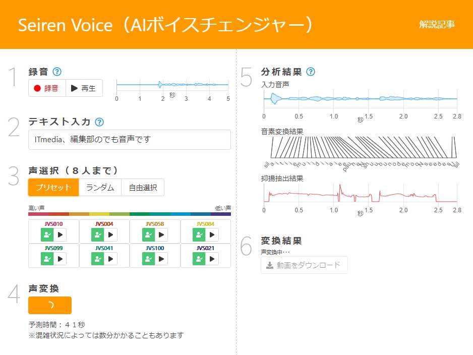 ドワンゴ、AIボイスチェンジャー公開 誰の声でも100人の声に変換