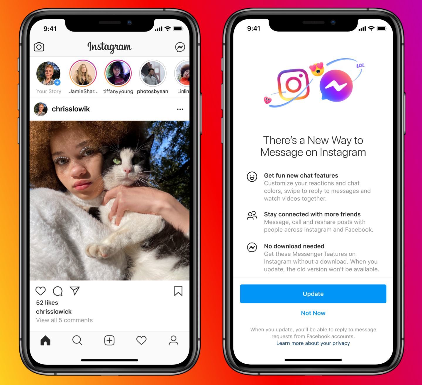 Instagramのdm機能がfacebook Messengerと統合 とりあえずしない選択もあり Itmedia News