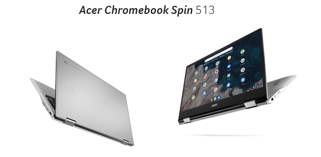 初のSnapdragon搭載Chromebook、Acerの「Spin 513」が400ドルで登場