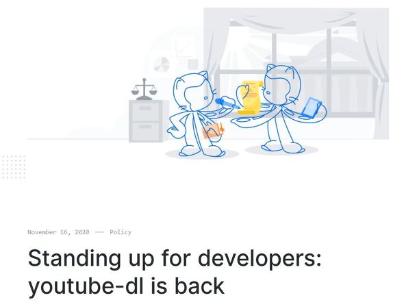 Github 削除した Youtube Dl は著作権を侵害していなかったとして復元 Itmedia News