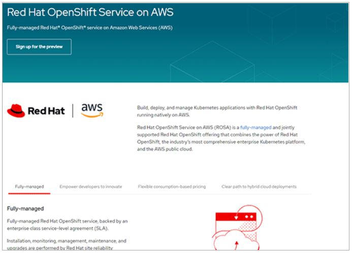 「Red Hat OpenShift Service on AWS」発表　AWS上でのフルマネージドサービス　AWSとRed Hatが手を組む理由とは？