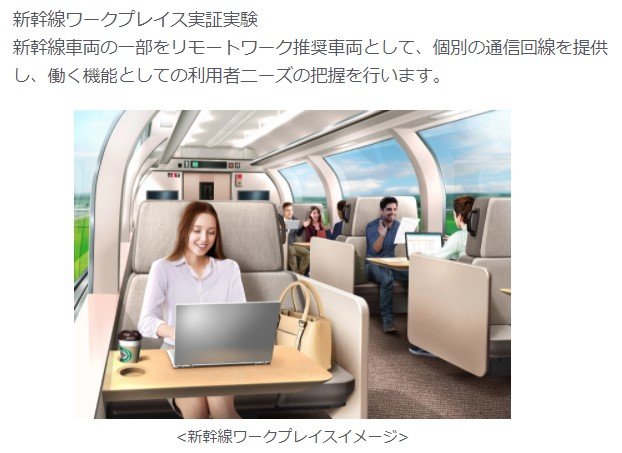 新幹線の一部を“リモートワーク推奨車両”に　JR東日本とKDDIが実証実験