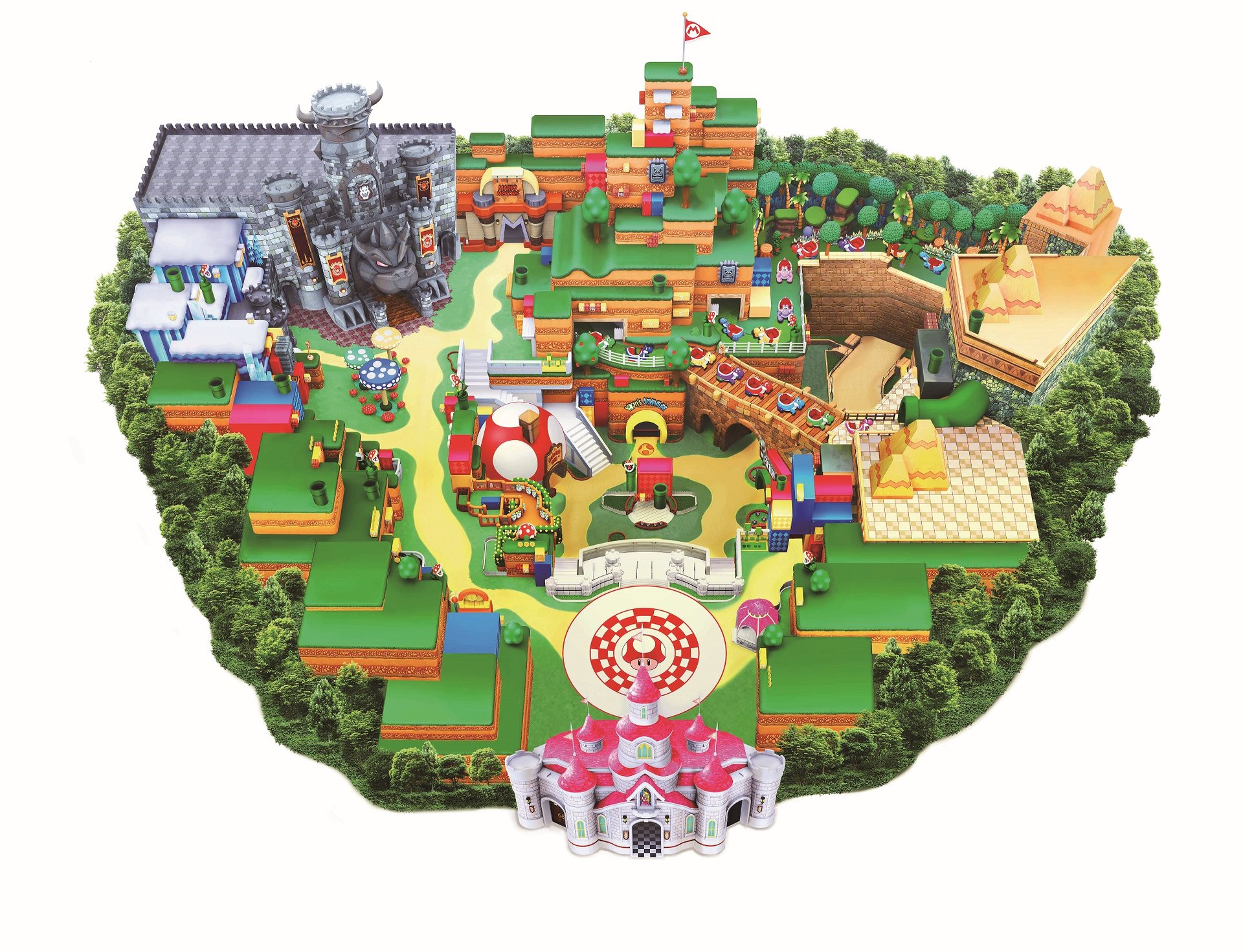 クッパ城が現実に　USJ「マリオエリア」マップ公開　マリオと会話もできる