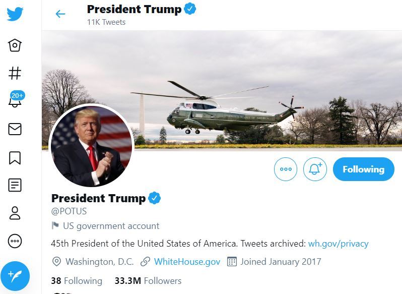 Twitter、米大統領政権の公式アカウントを1月20日の就任式でリアルタイムに切り替え
