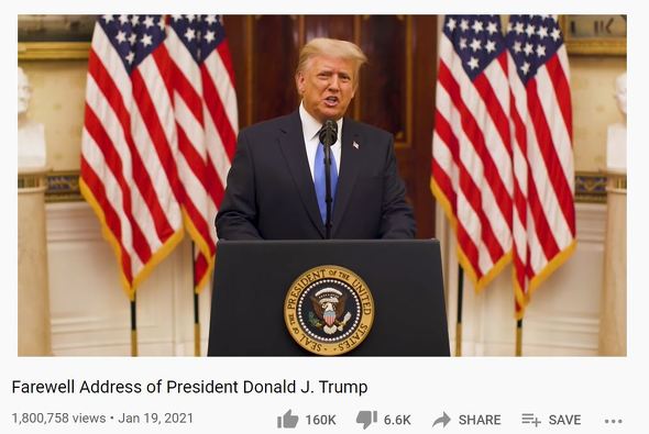 トランプ米大統領 Youtubeで別れの挨拶を公開 バイデン氏への言及はなし Itmedia News