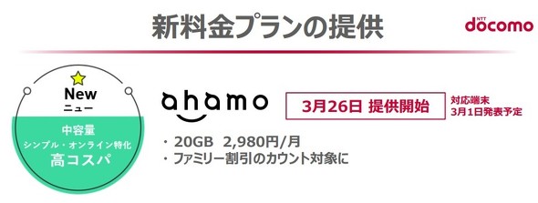 ドコモ Ahamo は3月26日提供 先行申し込み100万件超 このペースは想定外 Itmedia News